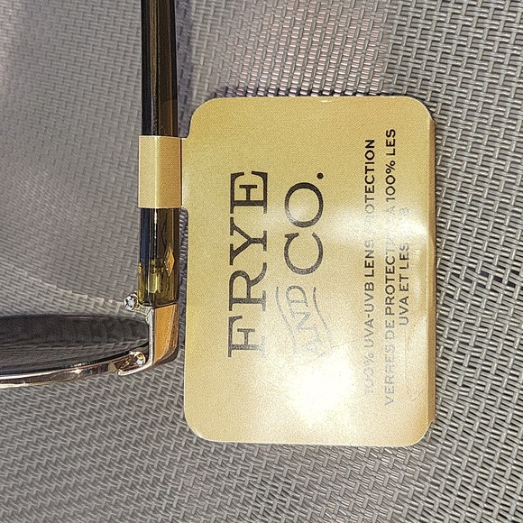 Frye And Co. Women\'s Savannah Olive Gold Sunglasses NWT main image 8